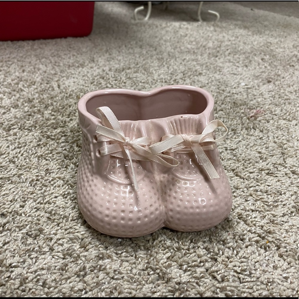 Ceramic baby shoes